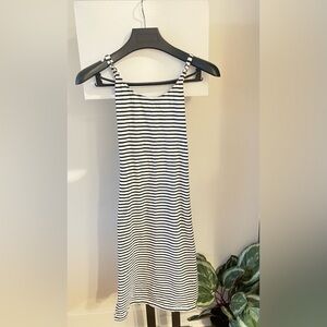 J.Crew 100% Cotton Striped Mini Dress – Size Small | Coastal Resort Style